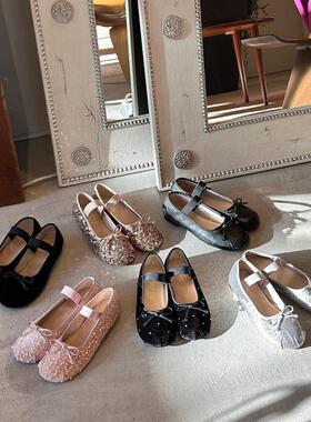 年中清仓78！人鱼姬法式宝藏款日系蝴蝶结一字带芭蕾舞鞋玛丽珍鞋