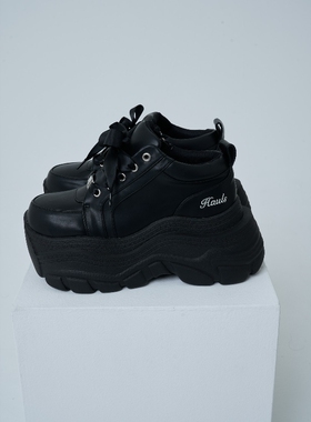 haul*s喵吉吸烟猫！原宿量产型Y2K哥特暗黑日系女鞋厚底鞋松糕鞋