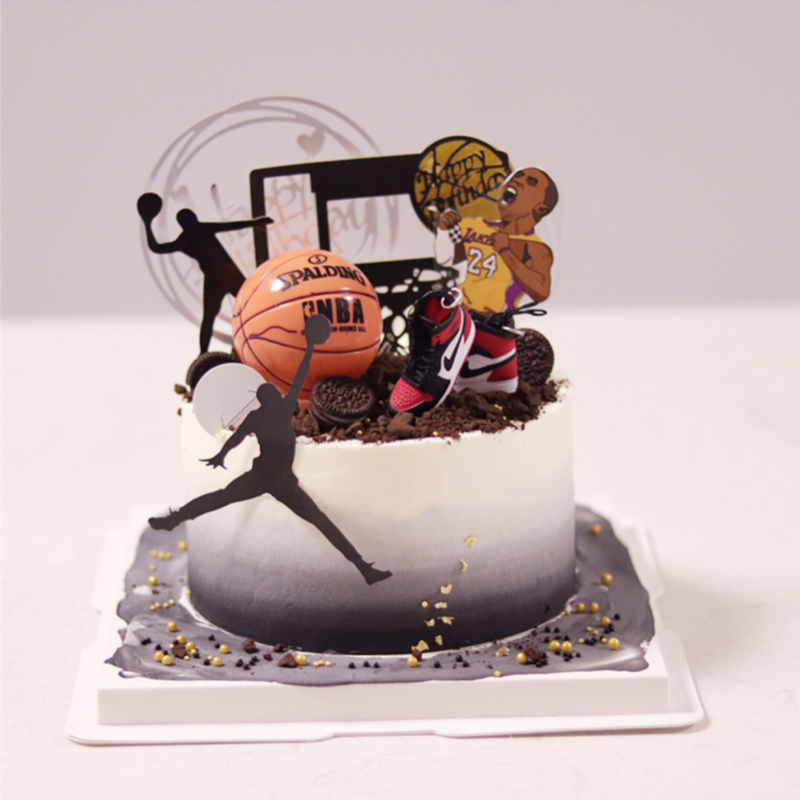 上海网红创意送男士男朋友nba篮球球星灌篮高手生日蛋糕同城配送