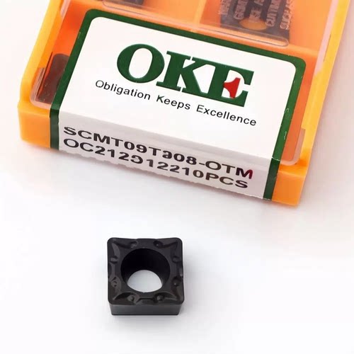 OKE 小四方数控镗孔车刀片SCMT09T304/09T308-OTM OC2125钢件加工