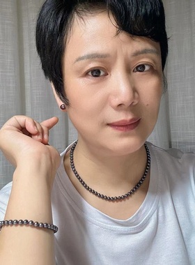 好品质天然淡水珍珠项链半成品女