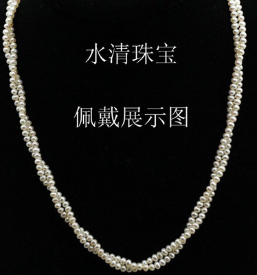 3-3.5mm天然淡水珍珠手链近圆多层珍珠手链项链锁骨链小米珠正品