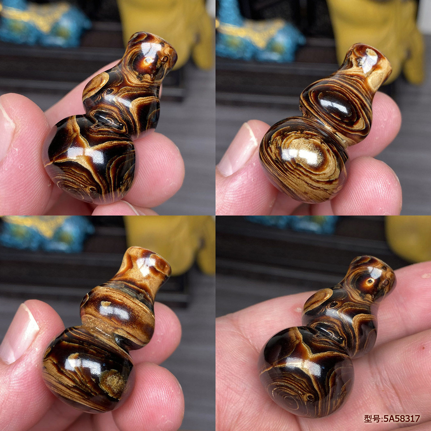 纯天然海柳活柳葫芦吊坠挂件项链温润细腻肉质送礼大气上档次葫