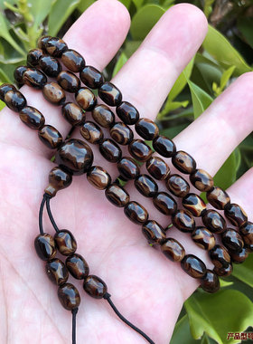 天然保真血柳活海柳手串佛珠念珠项链桶珠108颗6x8mm米珠X纹包邮