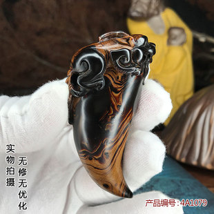 天然黑珊瑚文玩吊坠吊牌挂件佛珠念珠多宝配饰貔貅狼牙收藏包邮