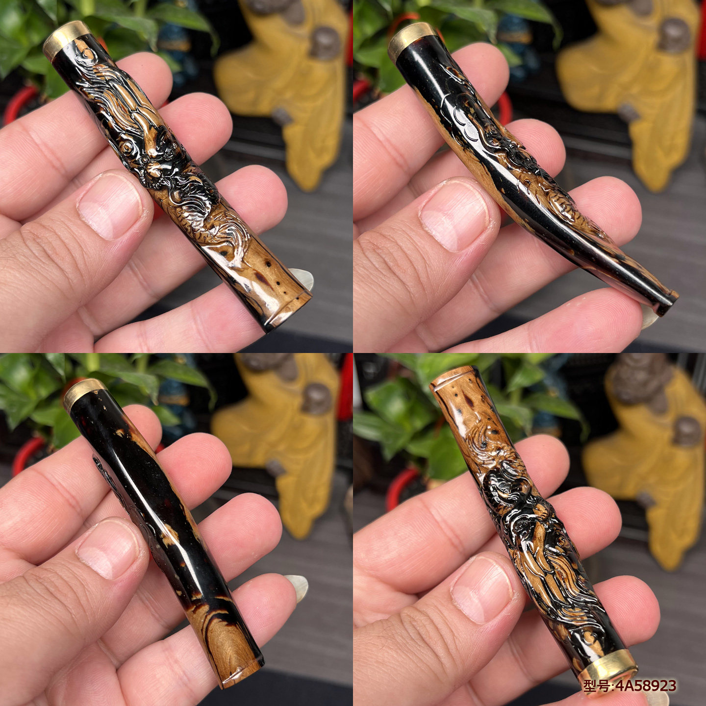 天然海柳烟嘴粗中细通用拉杆过滤