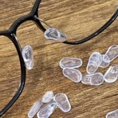 眼镜鼻托中插卡托叶 中插试硅胶卡口托叶 眼镜中插卡托叶眼镜卡式