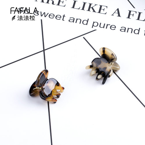 法国佩妮抓夹刘海迷你醋酸头饰