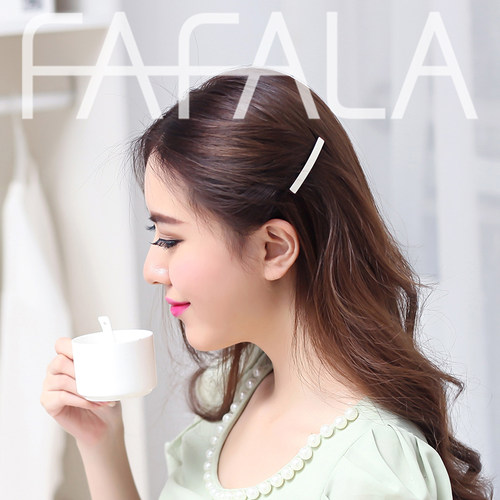 法国佩妮纯色小发夹刘海头饰