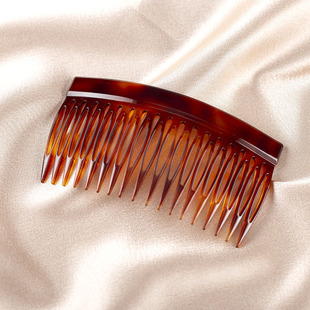 高品质刘海碎发盘发梳头饰 法国佩妮树脂简约长插梳宽边发梳韩国版