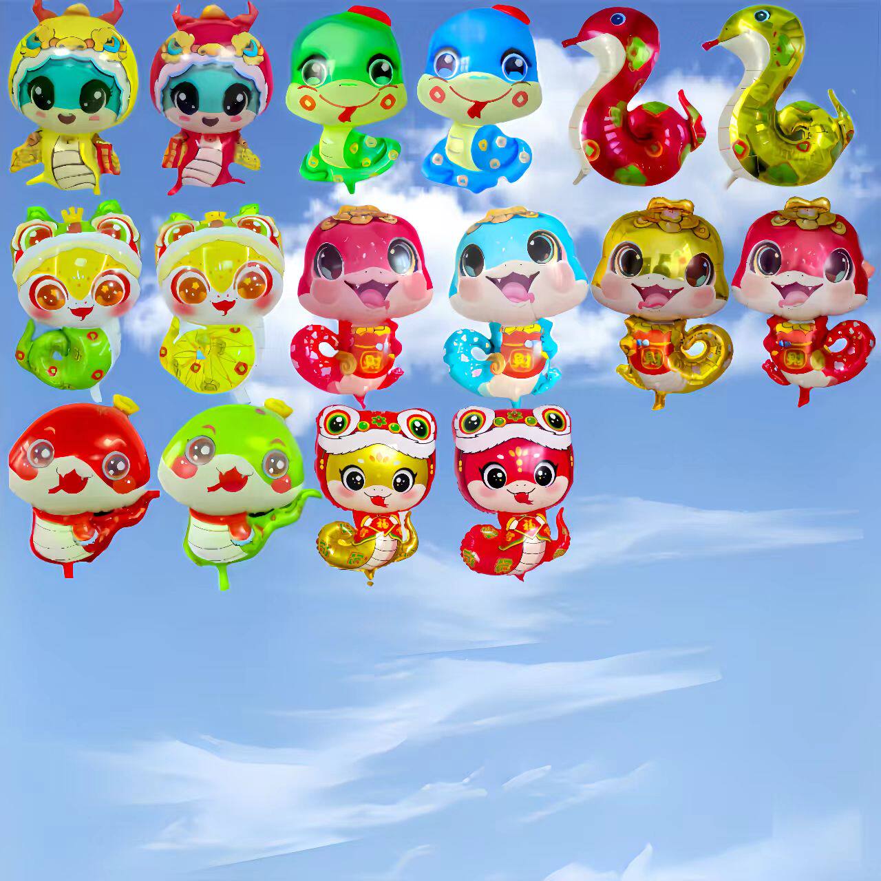 新款恐龙铝膜气球儿童生日装饰