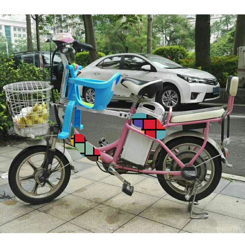 包邮山地车儿童座椅电动单车宝宝婴儿前座折叠自行车前置椅凳特u.