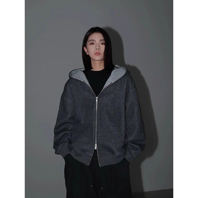 460g重磅拼色连帽卫衣男女美式