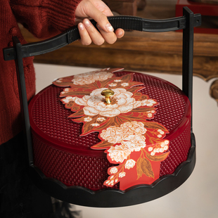 饼干糖果送礼 盒空盒子新款 马年2026中式 高档手提新年礼盒年货包装