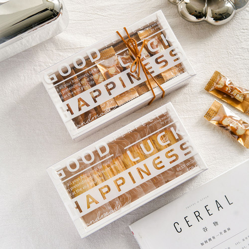 ins风透明饼干盒pet空包装