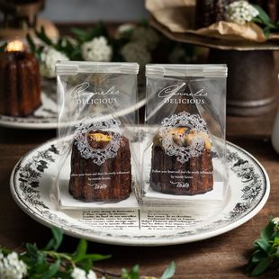 可露丽包装袋透明卷边袋纸杯蛋糕曲奇小袋子玛德琳烘焙饼干糖果