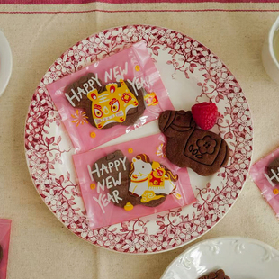 2026新款马年曲奇饼干袋新年包装袋空袋子一次性机封袋烘焙定制