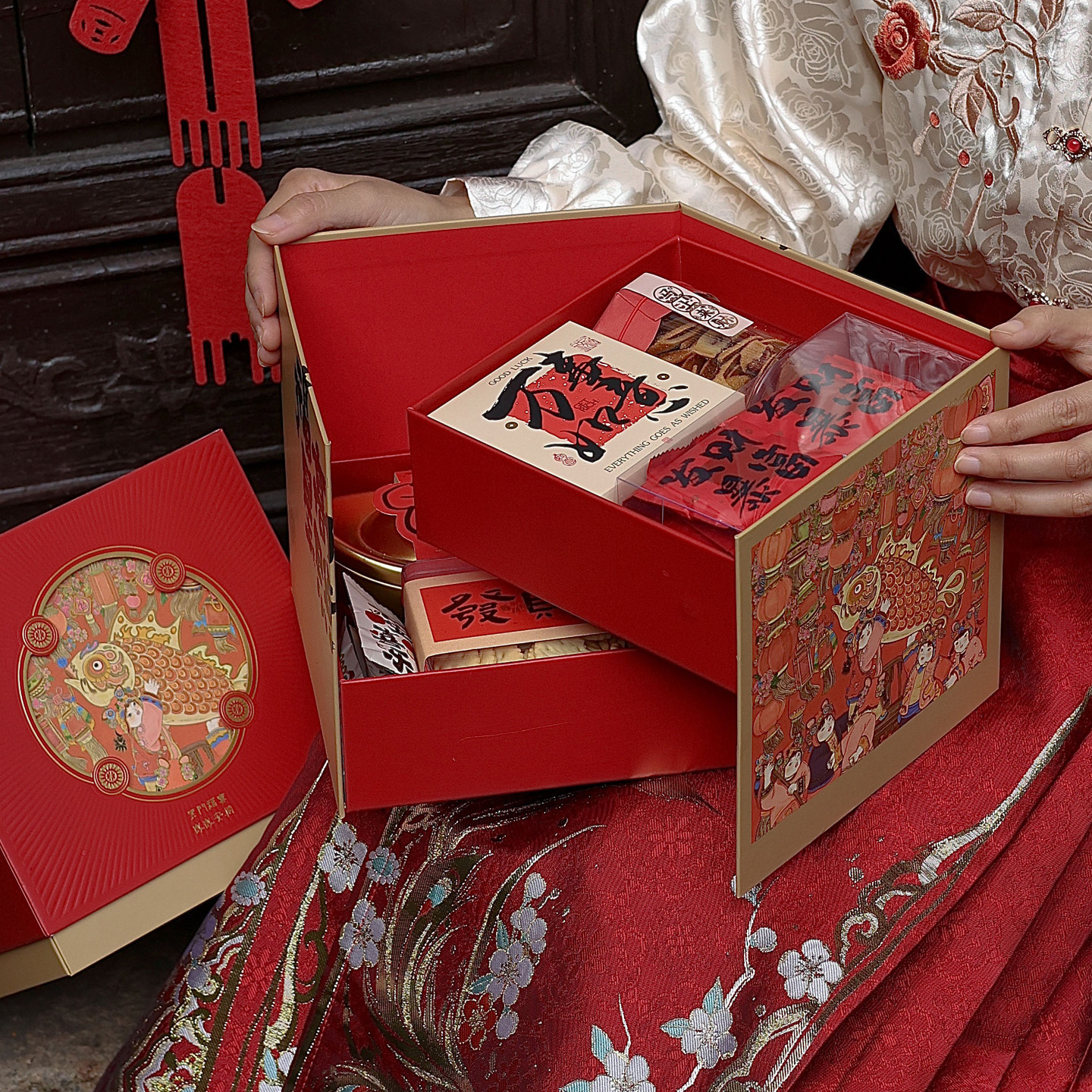 高档2026马年礼盒新款新年包装盒空盒子烘焙饼干糖果年货礼品盒,包装,年货礼品包装,淘宝优惠券,粉丝福利购,淘宝优惠卷