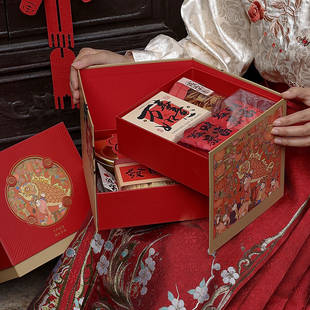 高档2026马年礼盒新款 盒空盒子烘焙饼干糖果年货礼品盒 新年包装
