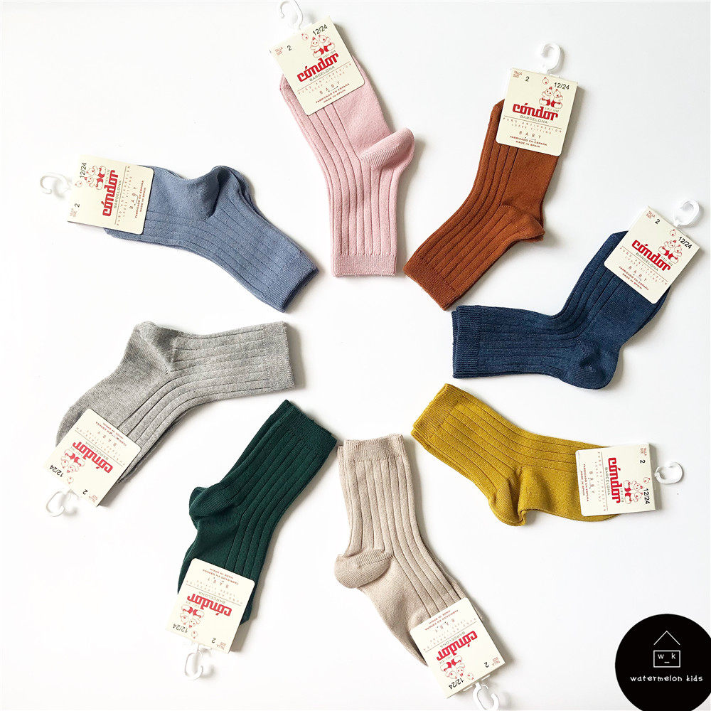【 1360/4 】西瓜家 现货 condor 正品 永不起球 儿童 坑条 短袜|msdalam kategori Kanak-kanak/Bayi/Keluarga dipasang, sarung kaki kanak-kanak (0-16 tahun) - dari Buy2taobao.com untuk memberikan perkhidmatan ejen Taobao profesional membeli