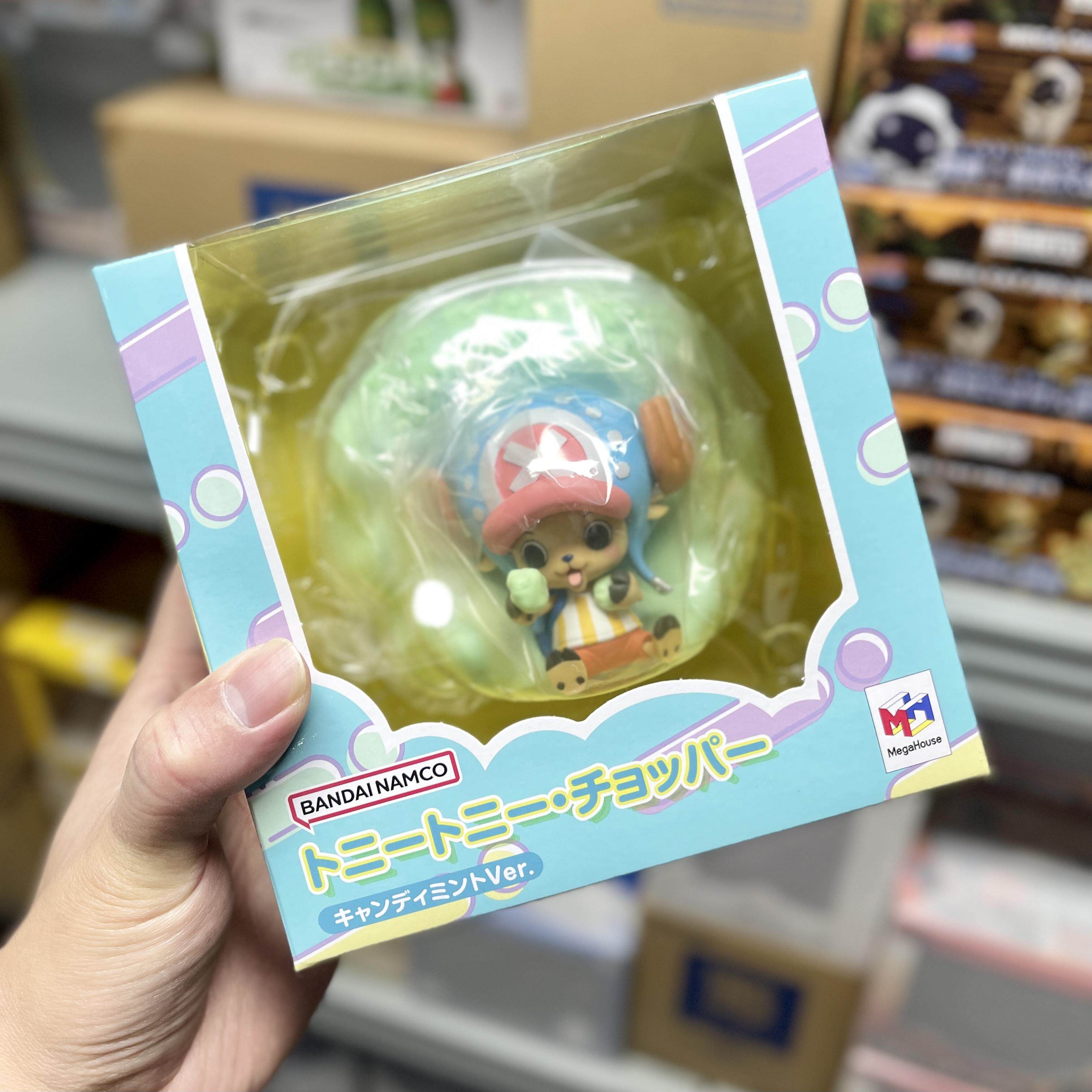 海贼王 正版手办周边 MegaHouse 棉花糖乔巴存钱罐 抹茶色 万事屋