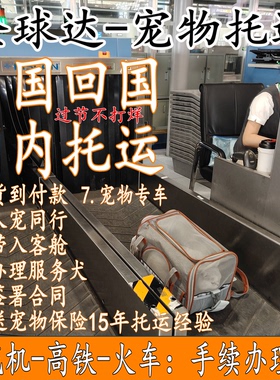 顺丰宠物托运全国服务顺风国际宠物出国回国人宠同行随机专车高铁
