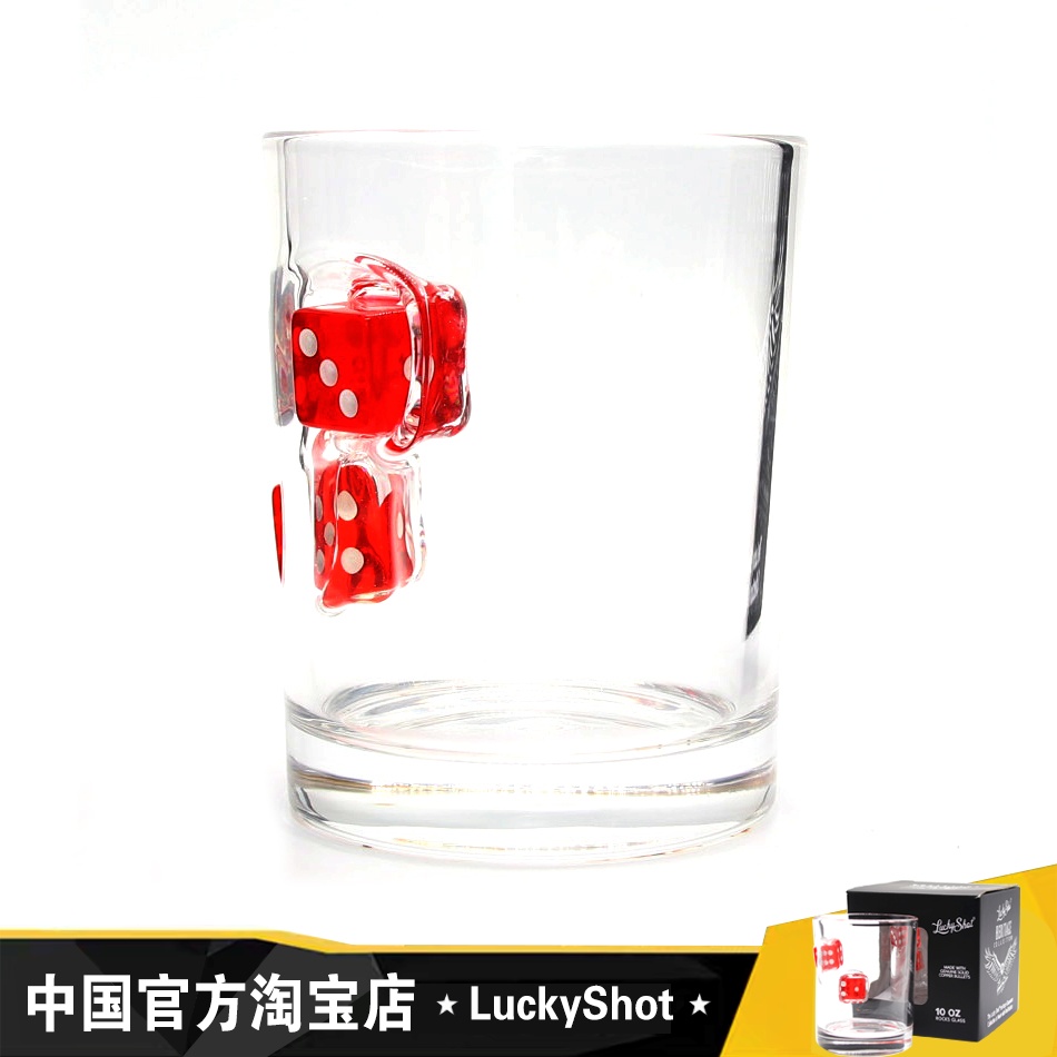 官方正品LUCKYSHOT幸运骰子杯创意威士忌洋酒杯手工玻璃个性杯子 餐饮具 异形/个性酒杯 原图主图