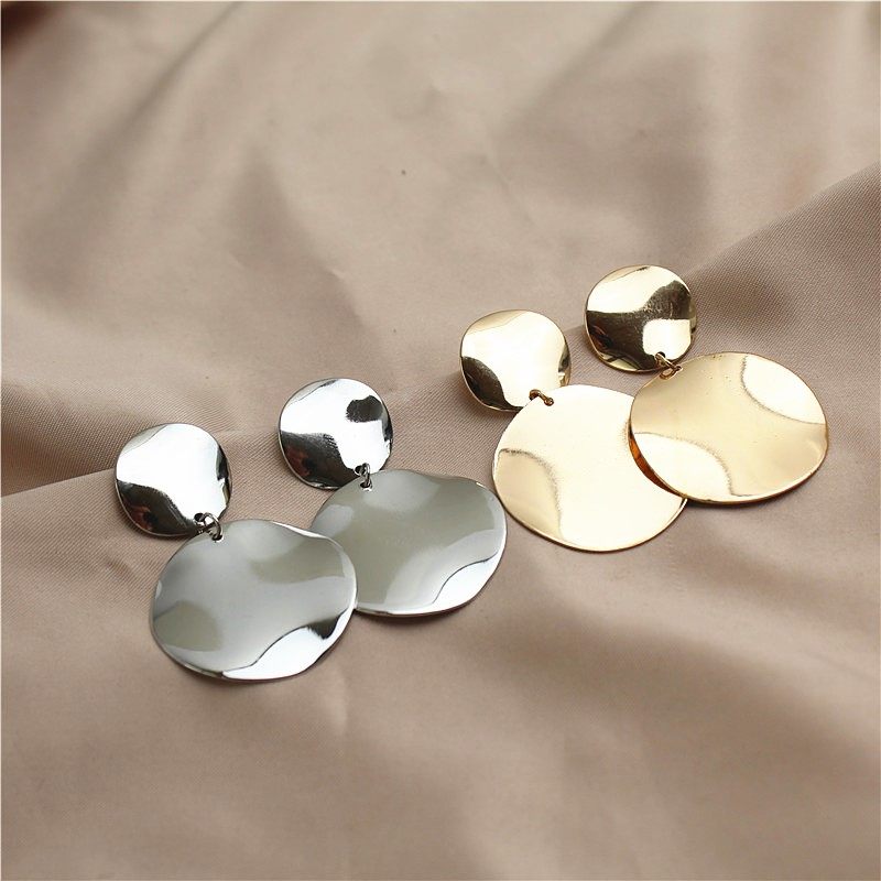 欧美风格新款金属大耳钉冷淡风光亮面几何体潮流个性女耳坠耳饰,饰品/流行首饰/时尚饰品新,耳钉,淘宝优惠券,粉丝福利购,淘宝优惠卷