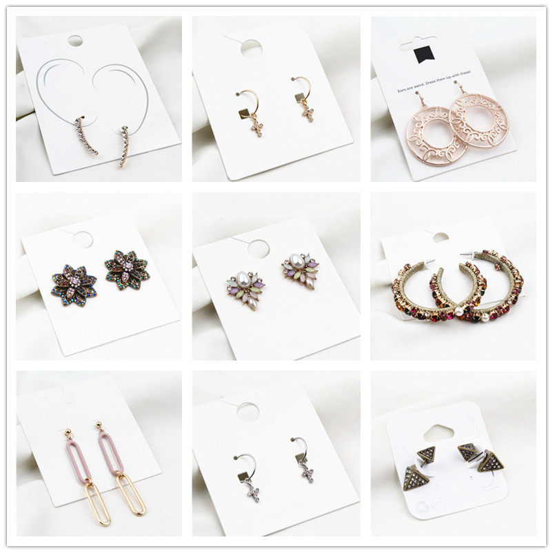 韩版新款潮流耳钉水钻简约大气夸张潮流时尚女长款耳坠复古耳钉