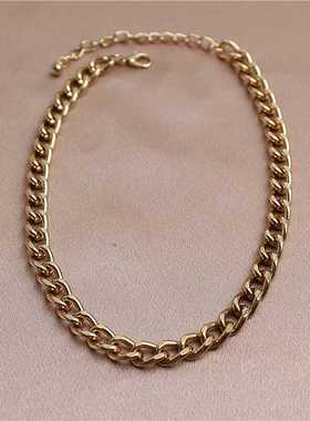 金属镀金男女裸链项链锁骨链