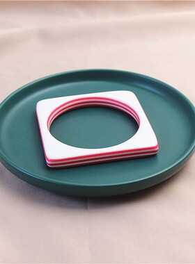 糖果色条纹几何体海滩度假风手环