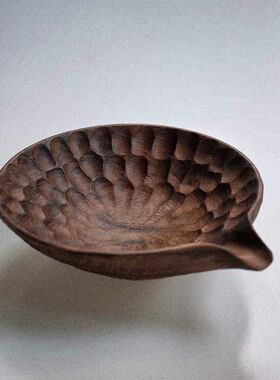 碗八四  雾霾山WMS 木钵木碗茶碗 黑胡桃  手工