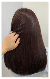 栗棕色板栗色棕红色暖色在家男女染发盖少量白发两截色统一小马哥