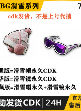 PUBG滑雪镜滑雪帽绝地求生饰品皮肤端游CDK兑换码滑雪套装眼镜