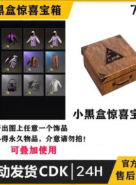 绝地求生小黑盒惊喜宝箱手套夹克卫衣皮肤饰品端游CDK兑换码箱子