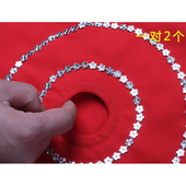 一对专业舞蹈手绢花八角巾加厚麻纱钢圈二人转秧歌手帕技巧手绢花