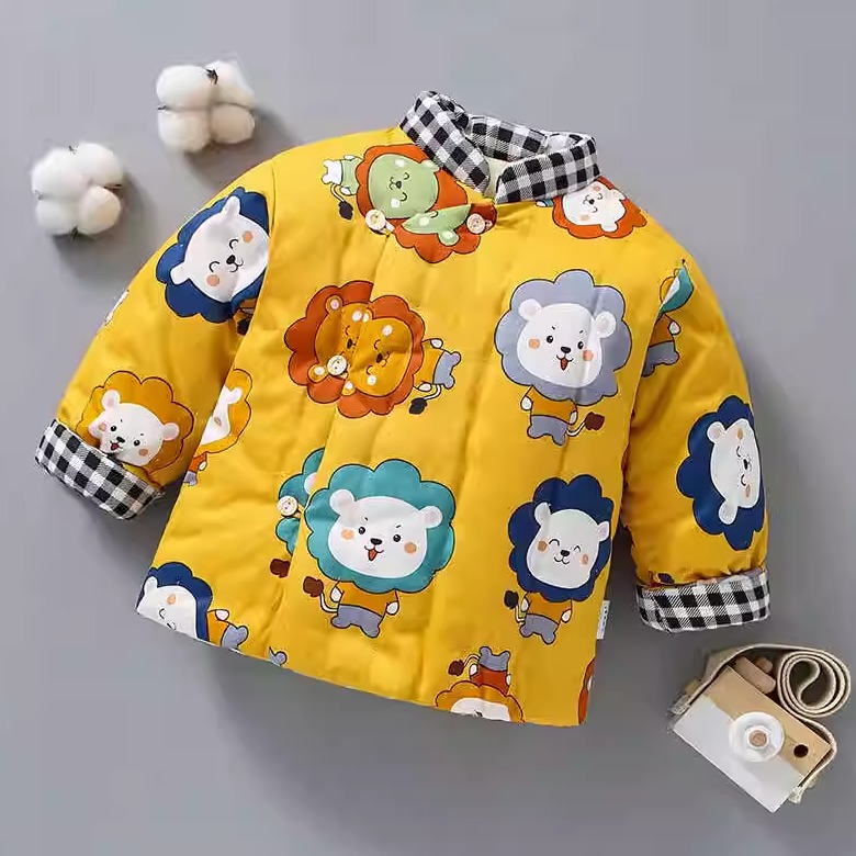 宝宝手工棉袄冬季婴儿棉花棉服加厚男女童纯棉花外套儿童棉衣上衣