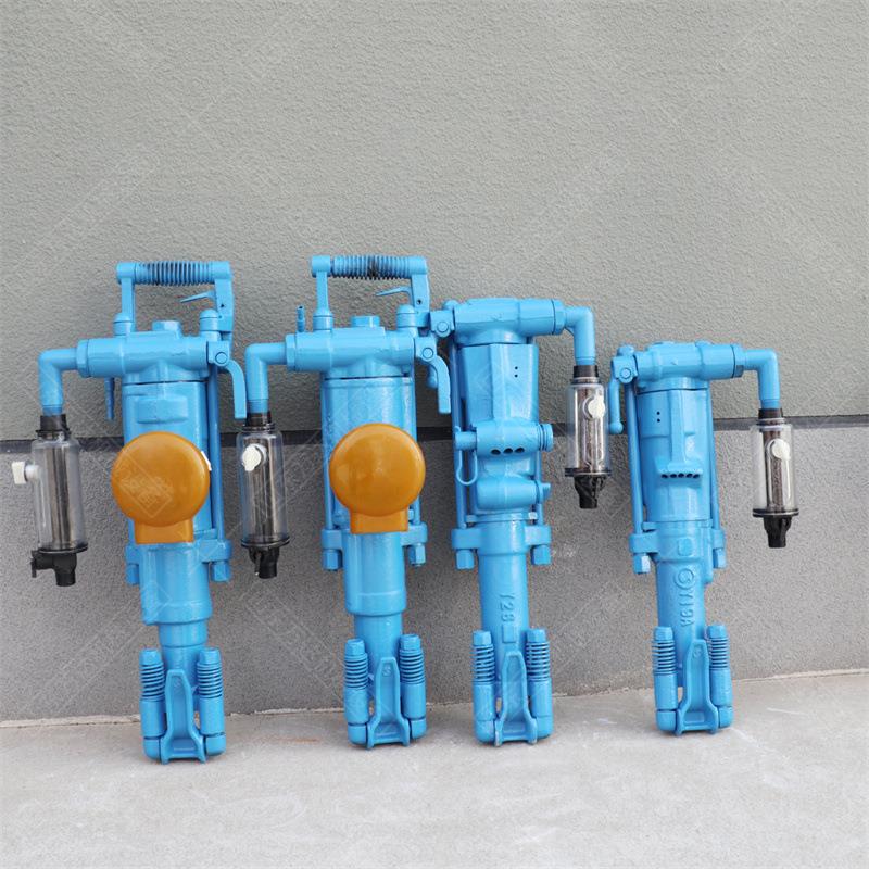 手持式7655凿岩机 气腿YT25风钻隧道气动凿岩机配件正反转破碎机