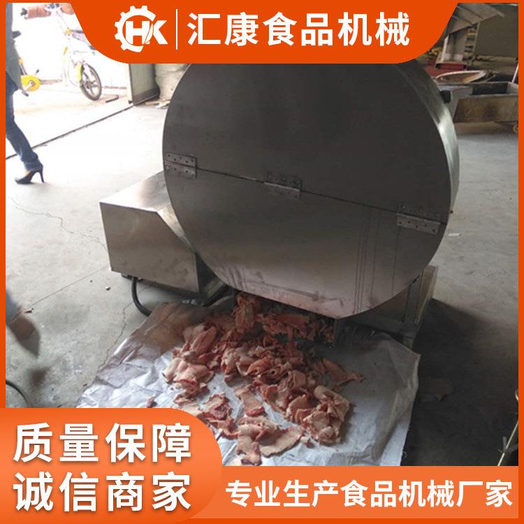 无骨冻肉刨肉设备 圆盘式 冻鱼刨碎机 无骨肉制品刨片机规格可调