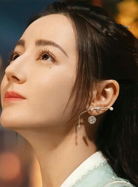 君初迪丽热巴同款耳钉超仙珍珠