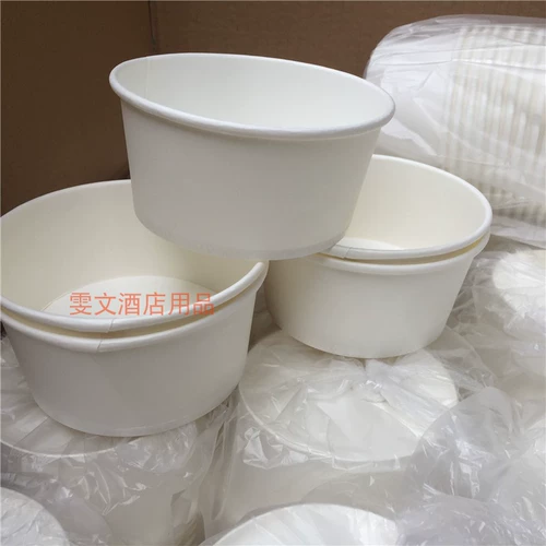 Wenwen Hotel 1000 Белая 500 мл бумажная чаша одноразовой бумажной чаши для закуски на вынос пачки