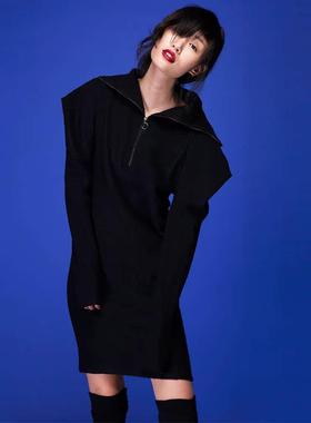 清仓处理黑色连衣裙