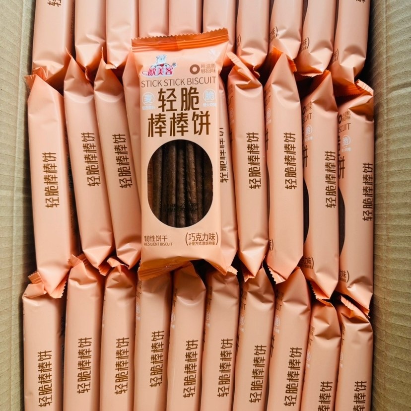 欧美客轻脆棒棒饼巧克力味1000g休闲零食