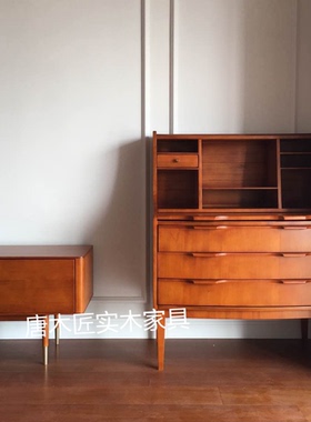 北欧中古家具  丹麦秘书柜 玄关柜  梳妆柜 床头柜 复古艺术边柜