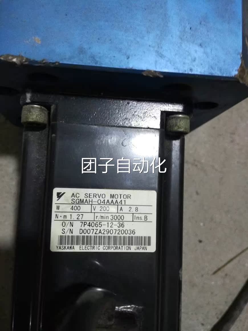 A安川YASKAWA 伺服电机 SGMAH-04AAA41 400W 拆机包好 实物图询价