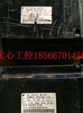 议价安川伺服电机SGMJV-08ADE6S SGMAS-08A2A21-Y2 SGMAH-08AAA￥