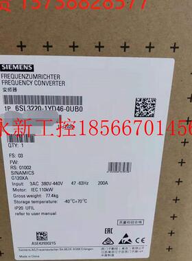 议价6SL3220-1YE10-0UF0G120X.3AC.380-480V.0.75KW变频器￥