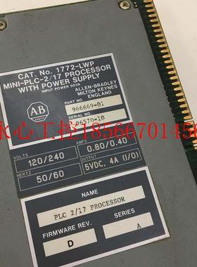 议价1772-LWP AB罗克韦尔CPU模块 询价￥