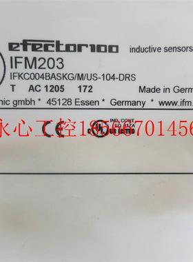 议价全新原装正品IFM易福门 IFM203 IFKC004BASKG/M/US-104-DRS￥