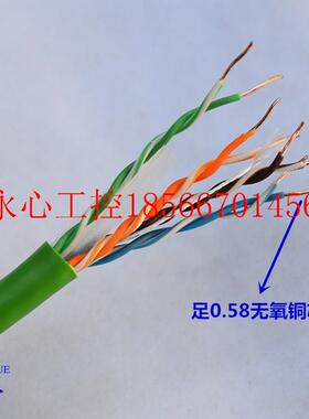 议价正品低美国宁康六类非屏网线CAT6 烟蔽无卤阻燃网线6类RHG￥